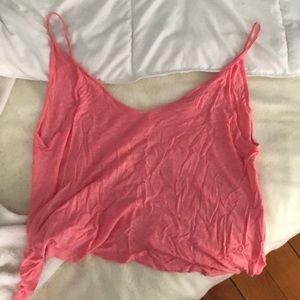 pink tank top